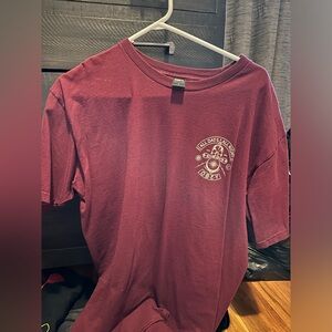 Obey Graphic T-Shirt, Maroon, Size Large, Worn Once